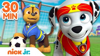 PAW Patrol Rescues & Healthy Habits! w/ Chase & Marshall ⚽️ | 30 Minute Compilat