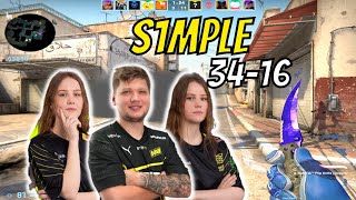 S1Mple Play Faceit With Nip Girls Nayomy & Qiyarah Match 2 Aug 23, 2023