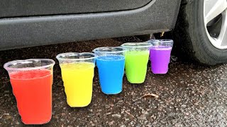 Experiment Car Vs Coca Cola, Fanta, Mirinda Balloons Crunchy & Soft Things By Car Pomostik