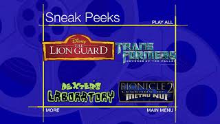 Fanmade Sneak Peeks Menu