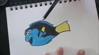Kids Drawing Tutorial Dory