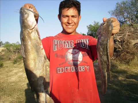 pescando con anzuelo y atarraya en N.L..wmv