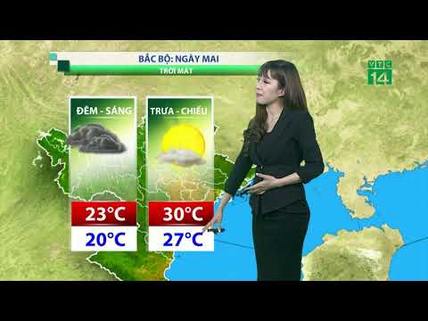 Thời tiết tổng hợp 27/09/2018: Vĩnh Phúc, Phú Thọ, Hà Nội, Hưng Yên, Hà Nam có mưa vừa, to | VTC14