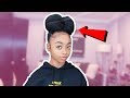 HOW TO DO BUN ON NATURAL 4C HAIR | SKAI JACKSON