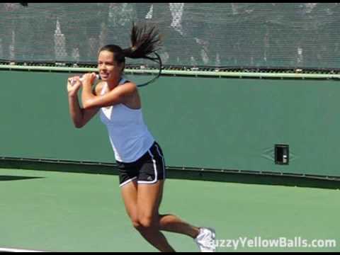 Ana イバノビッチ hitting Backhands in Slow Motion