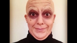 ADDAMS FAMILY UNCLE FESTER - special fx makeup tutorial engl