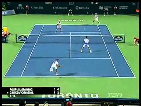 Rafael ナダル ／ Novak ジョコビッチ - ロジャーs Cup 2010 （Double -Set2 Highlight）