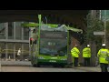 Roof ripped off double decker bus in railway bridge crash