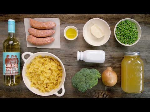 VIDEO : one pan bowtie pasta with sausage || le gourmet tv recipes - so you are searching the interwebs for a one panso you are searching the interwebs for a one panpastadinner that doesn't suck… luckily you found us!so you are searching  ...