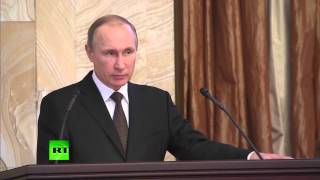 Путин подчеркнул необходимость создания всех условий для прекращения огня в Сирии