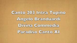 Watch Angelo Branduardi Divina Commedia Paradiso Canto Xi video