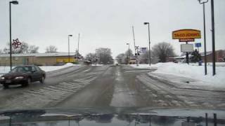 Icy Trip Around South Sioux City, Nebraska