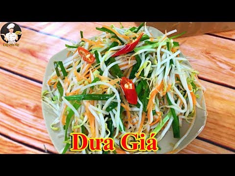 DƯA GIÁ | Cách làm dưa giá ngon giòn đơn giản | Bếp Của Vợ