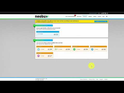 ตอบแบบสอบถามออนไลน์ surveytime กับ Neobux ได้ค่าตอบแทนที่มากกว่า เริ่มต้นขั้นต่ำที่ $2 ชิวๆ