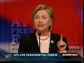 Obama gets Cheers - Hillary Gets Booed