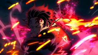 This Is 4K Anime Tanjiro Sun Halo Dragon