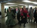 Video Older people are dancing on Teatralna subway station in Kyiv, Ukraine