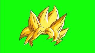 Goku Super Saiyan Hair Green Screen