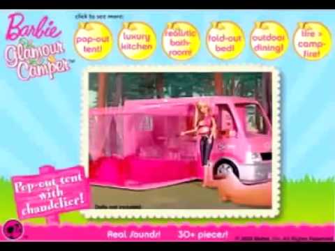 2009 barbie princesse Pink World Glamour Camper Commercial HD...