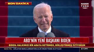 Abd Başkanı Seçilen Joe Biden Yemin Ederek Göreve Başladı