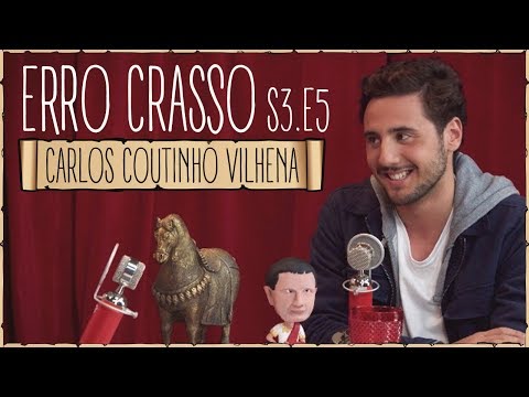 Watching video Erro Crasso T3 Ep5 - CARLOS C. VILHENA, atores portugueses, frases em inglês e o desafio da canela.