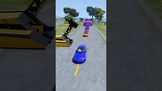 Colorful Small To Giant Cars Vs Destroyer Machine