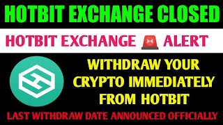 ❌ Hotbit Exchange Closed ❌ | Withdraw Your All Crypto coins | #Hotbit exchange N