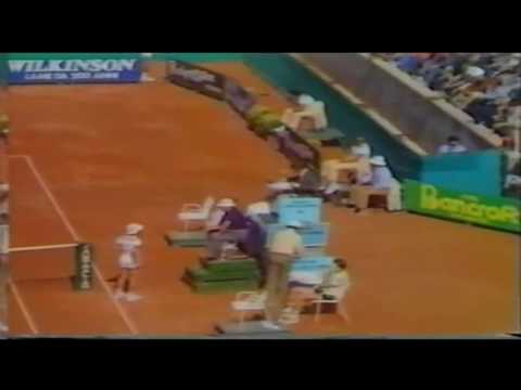 Adriano Panatta  vs Ivan レンドル 6:4 1:6 6:0 6:0 Davis Cup 1979． iulaica？