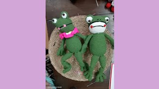 Amigurumi Kurbağa Yapımı 4 Bölüm Amigurumi Frog Making 4 Parts
