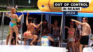 Yacht Party Doesn't Stop in Miami River 
