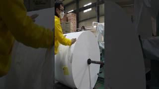 A very fast process in which large jumbo rolls are produced from recycled toilet
