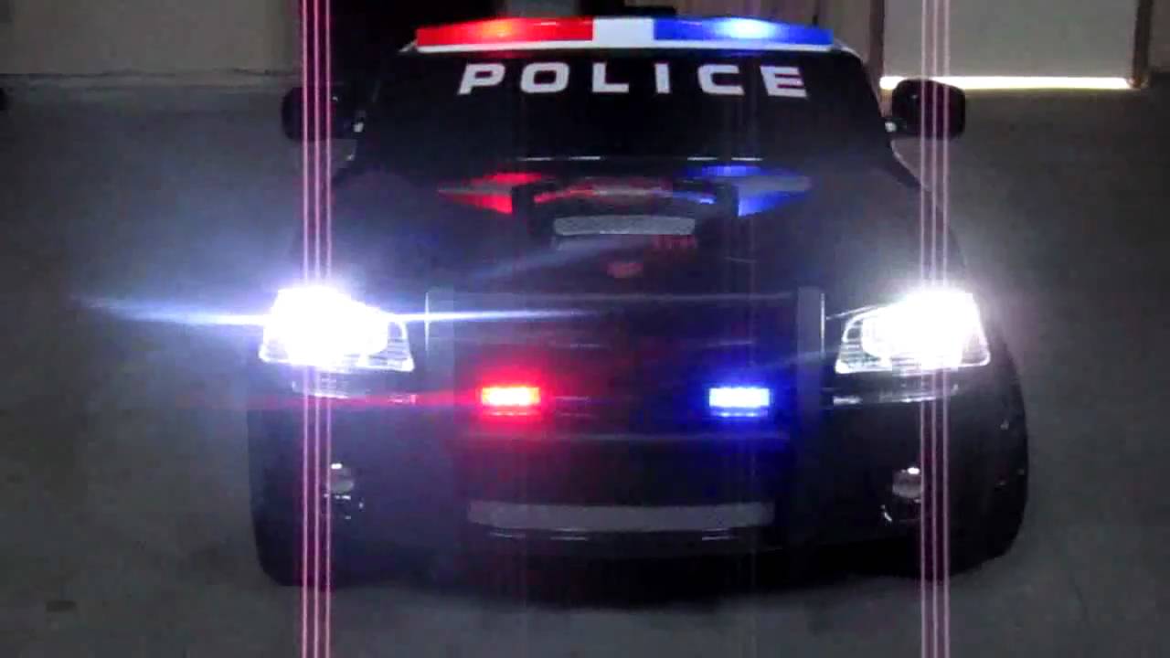 Kid Trax Dodge Charger Police Cruiser added lights YouTube