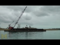 Construction of new rock spawning reefs on the St. Clair River