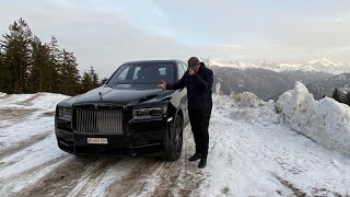 My Luxury Weekend Driving Rolls Royce Cullinan Black Badge 2020 in Switzerland