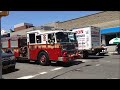 FDNY ENGINE 88 ON IT'S WAY BACK TO IT'S FIRE HOUSE AFTER A CALL IN THE BRONX, NEW YORK.