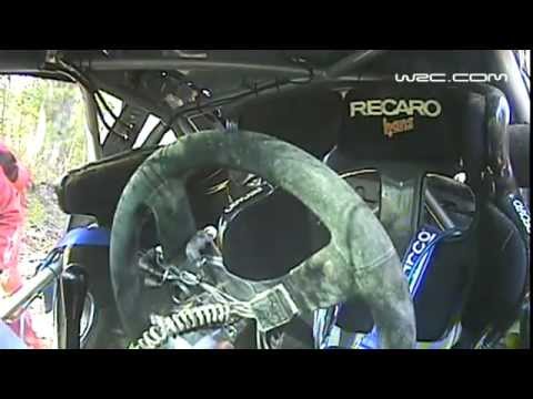 Novikov huge crash onboard WRC Rally Australia 2011