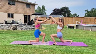 Eila Adams And Alana Blaire Bikini Workout Flex Appeal Practice Session