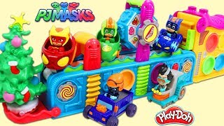 PJ MASKS Visit the Magic Play Doh Mega Fun Factory to Make Surprise Toys!
