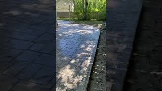 Ashlar Slate Stamped Concrete Patio