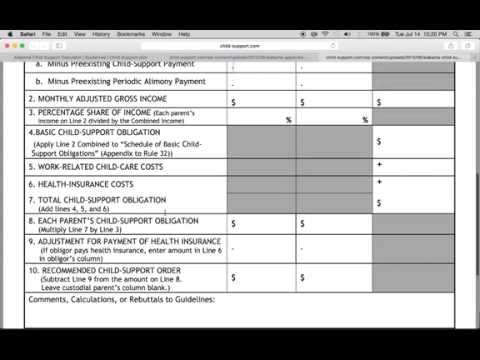 Alabama Child Support Guidelines Chart