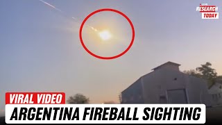 Mysterious Fireball Explodes Over Argentina Viral Videos Capture Stunning Sight