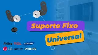Suporte de TV Fixo gesso acartonado dry wall Ultra Slim FIXATEK FT-L06