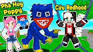 Mều Thử Thách 24 Giờ Trốn Khỏi Nhà Tù Poppy Trong Minecraftredhood Làm Bảo Vệ Nhà Máy Huggy Wuggy