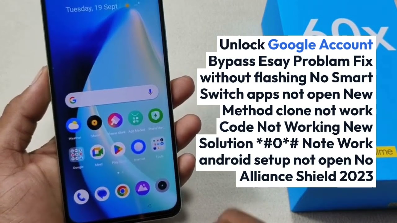 Realme Narzo 60x 5g FRP Bypass Android 13 Unlock Google Realme Narzo 60x 5g FRP Bypass Android 13 Unlock Google