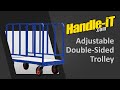 UK Designed and Made - 2 metre Adjustable Double Sided Trolley video thumbnail