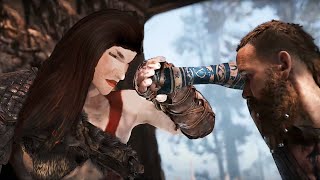 God Of War Y Lady Kratos Vs Final Boss Baldur Female Kratos Skin Pc Mod
