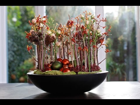 Floral Christmas Decoration, Full how to make - YouTube