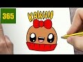 hur man ritar MUFFIN KAWAII STEG FÖR STEG - kawaii ritningar lätt