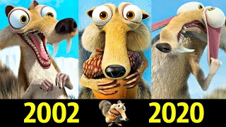 😆 Скрэт - Эволюция (2002 - 2020) ! Все Появления Саблезубой Белки 😝!