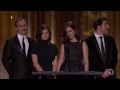 The cast of "In the Land of Blood and Honey" honor Angelina Jolie at the 2013 Governors Awards